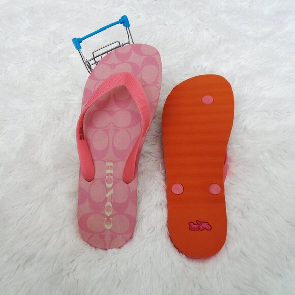 Coach Zak Flip Flips Womens Taffy 8B - Picture 3 of 11